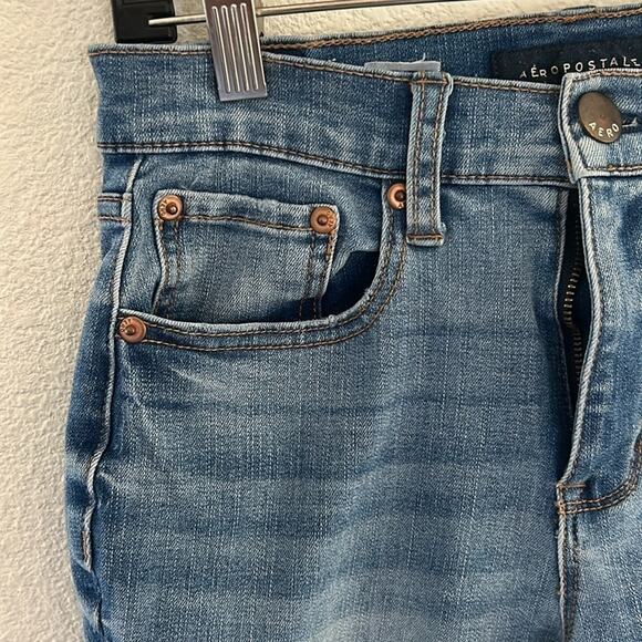 Aeropostale Jeans Womens Jegging Destroyed - Picture 3 of 16